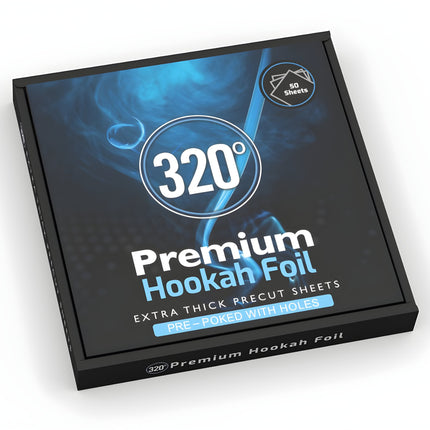 320 Pre - Cut Hookah Foil with Pre - Poked Holes Foil with and from The Premium Way