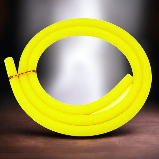 Essentials - Essentials Shisha Silicone Matte Hose - Yellow - The Premium Way