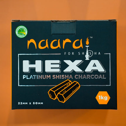 Naara for Shisha Charcoal | Hexa Charcoal | The Premium Way