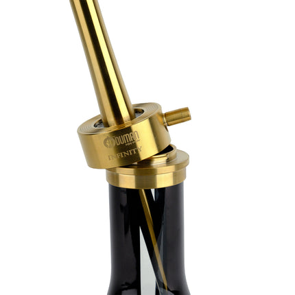 Oduman Infinity Hookah - Black Glass with Gold Body