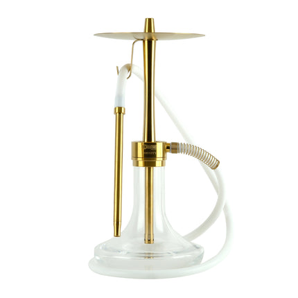 Oduman Infinity Hookah - Clear Glass with Gold Body