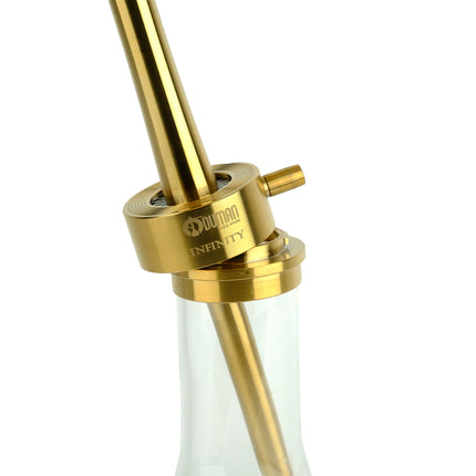 Oduman Infinity Hookah - White Glass with Gold Body