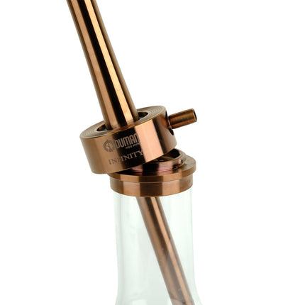 Oduman Infinity Hookah - Clear Glass with Bronze Body Shisha | The Premium Way