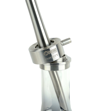 Oduman Infinity Hookah - Silver Glass with Silver Body