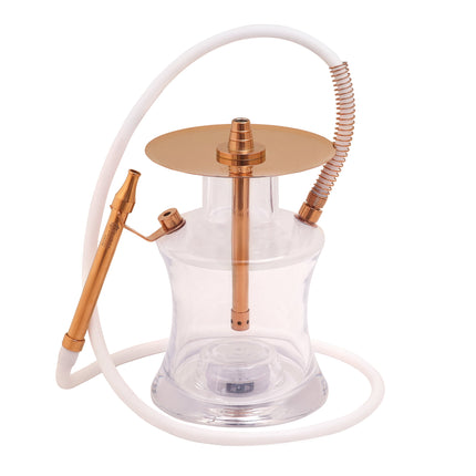 Oduman N2 Clear Gold Hookah Shisha | The Premium Way