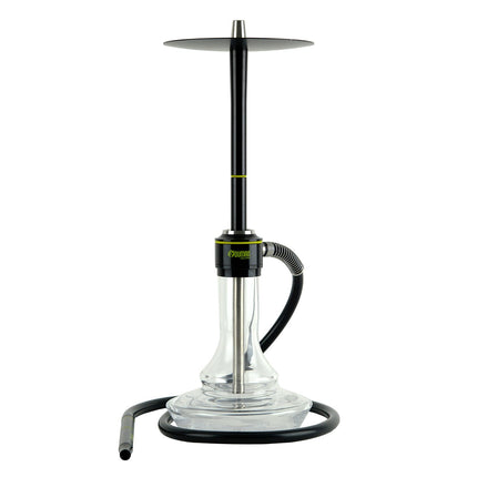 Oduman Nova Hookah Clear Glass & Black Body Shisha | The Premium Way