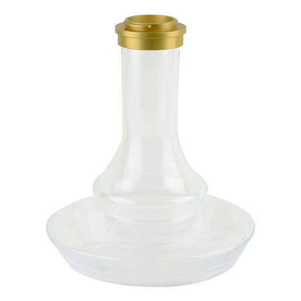 Oduman Nova Hookah Clear Glass & Gold Body Shisha | The Premium Way