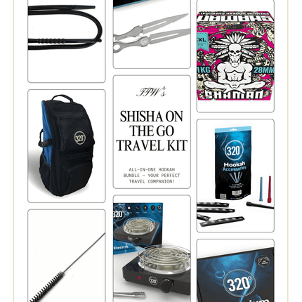 Shisha Travel Bundle – Complete Hookah Travel Kit | The Premium Way