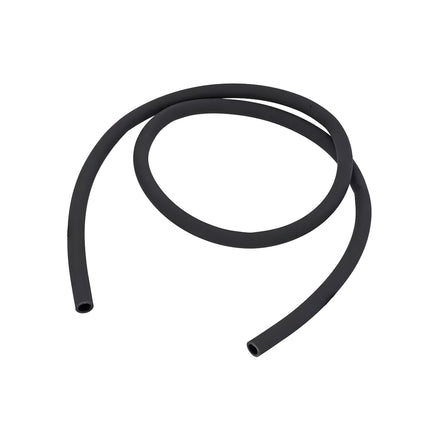 Black Steamulation Soft-Touch Silicone Hose for shisha, with a dust-resistant matte finish, designed for standard hose adapters and mouthpieces.