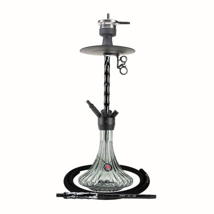 Amy Deluxe - Amy Deluxe - Alu Dervish - Acrylic Black Shisha Kit - The Premium Way