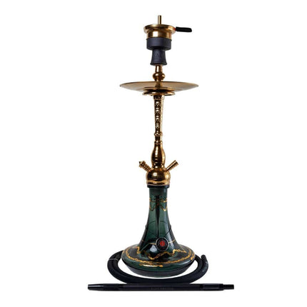 Amy Deluxe - Amy Deluxe - Jamilah Gold Black Single Hose Hookah Set 118.01 - The Premium Way