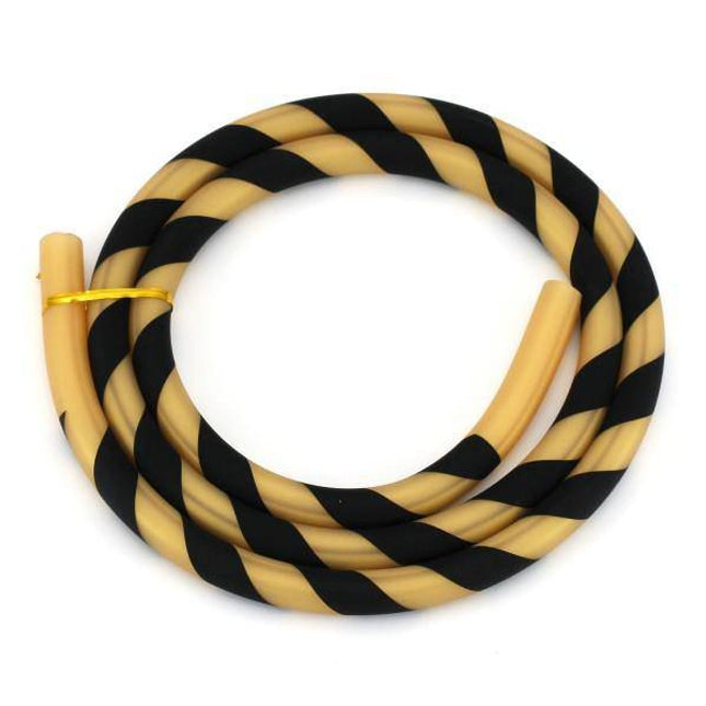 Caesar - Caesar Black & Gold Silicone Shisha Hose - The Premium Way