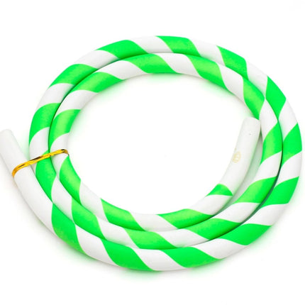 Caesar - Caesar Green & White Silicone Shisha Hose - The Premium Way