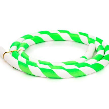 Caesar - Caesar Green & White Silicone Shisha Hose - The Premium Way