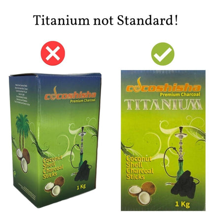 Cocoshisha - Coco Shisha Titanium Hookah Charcoal Sticks - The Premium Way