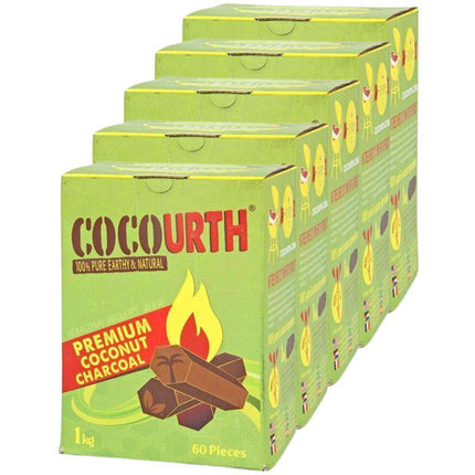 Cocourth - Cocourth Hexagon Coconut Shisha Charcoal - 60 Pieces - The Premium Way