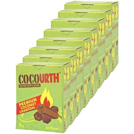 Cocourth - Cocourth Hexagon Coconut Shisha Charcoal - 60 Pieces - The Premium Way