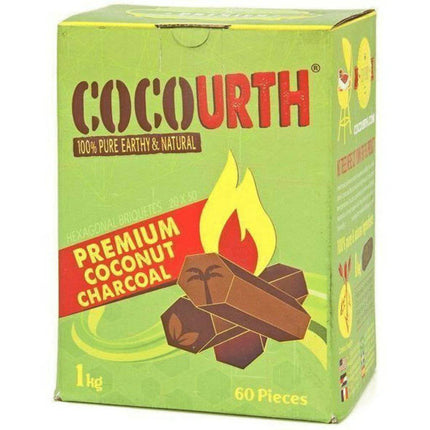 Cocourth - Cocourth Hexagon Coconut Shisha Charcoal - 60 Pieces - The Premium Way