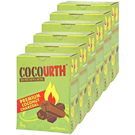 Cocourth - Cocourth Hexagon Coconut Shisha Charcoal - 60 Pieces - The Premium Way