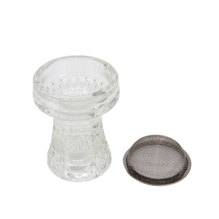 Essentials - Crystal Glass Hookah Bowl with Net Shisha Set - The Premium Way