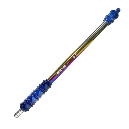 Kraft Shisha - Kraft Shisha Handle - Rainbow Titanium with Blue Handles - The Premium Way